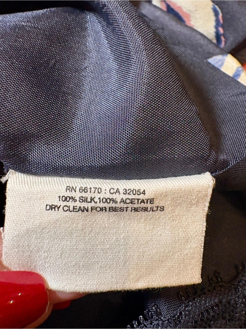 Rebekah Maysles x Anthropologie Whimsical Navy Silk Wrap Skirt Size 6 - Picture 8 of 8